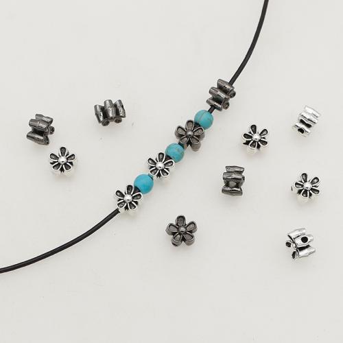 Zinc Alloy Spacer Beads Flower plated DIY nickel lead & cadmium free Approx 1mm Approx Sold By Bag