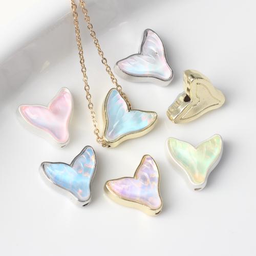 Cink Alloy Heart perle, s Smola, pozlaćen, možete DIY, više boja za izbor, nikal, olovo i kadmij besplatno, 12x11mm, 100računala/Torba, Prodano By Torba