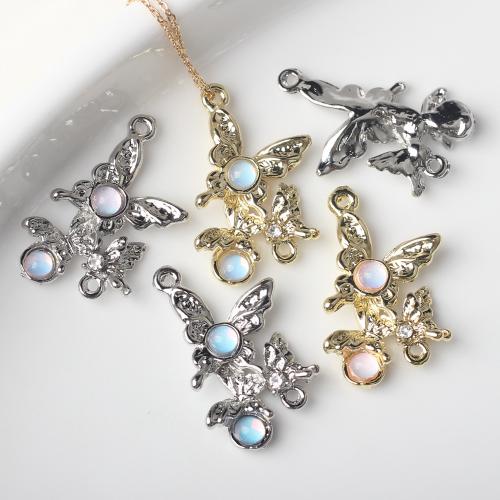 Resin Tibetan Style Pendants, with Resin, Butterfly, plated, DIY, more colors for choice, nickel, lead & cadmium free, 28x17mm, 100PCs/Bag, Sold By Bag