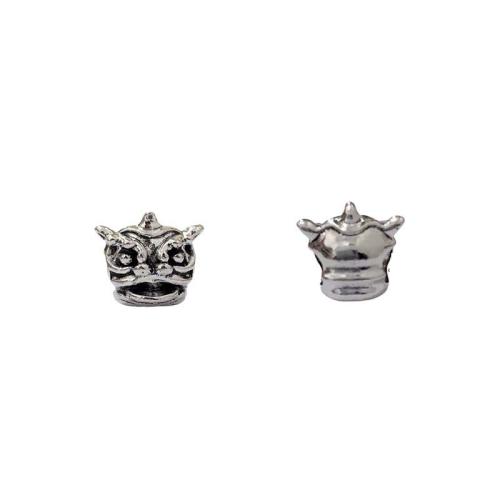 Zinc Alloy Animal Beads Lion antique silver color plated DIY nickel lead & cadmium free Sold By Bag