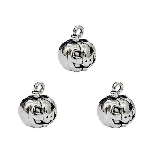 Tibetan Style Pendants, Pumpkin, antique silver color plated, DIY, nickel, lead & cadmium free, 12x14mm, 100PCs/Bag, Sold By Bag