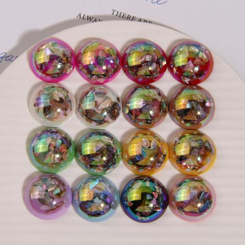 Hair Accessories DIY Findings Resin with Shell 25mm Sold By PC