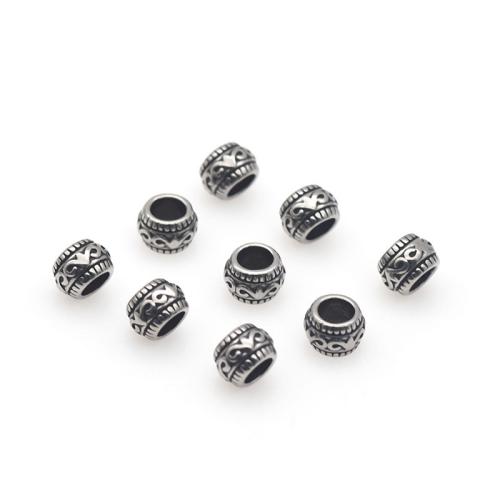 Stainless Steel Spacer Beads 304 Stainless Steel plated DIY original color Sold By Bag