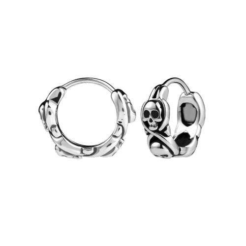 Titanio Acciaio Orecchini, Titantium acciaio, Teschio, unisex, colore originale, 15x17mm, Venduto da PC