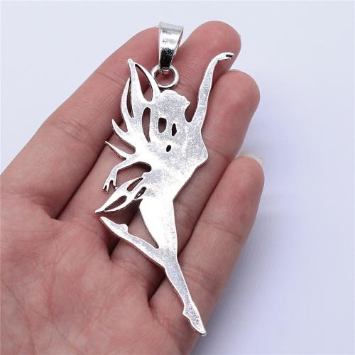 Pendentifs en alliage de zinc, Schtroumpfs, Plaqué de couleur d'argent, DIY, 87x30mm, Vendu par PC