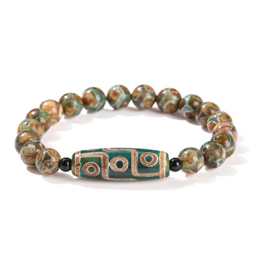 Tibetan Agate Bracelet, handmade, vintage & Unisex, Length:Approx 6-8 Inch, Sold By PC