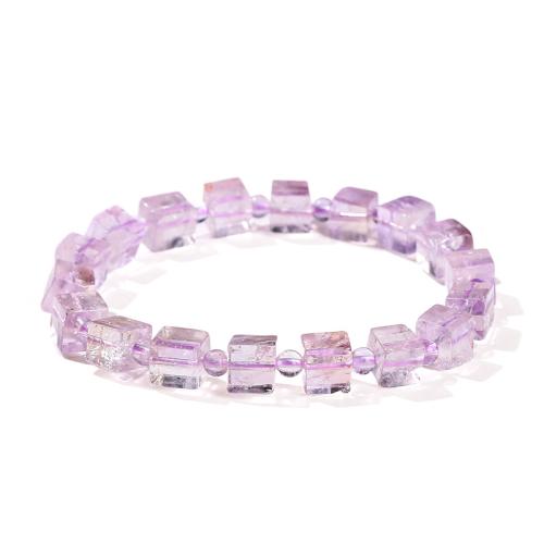 Jade Pulsera, Patrón Geométrico, hecho a mano, diferentes estilos para la opción & para mujer, Púrpura, longitud:aproximado 6-8 Inch, Vendido por UD