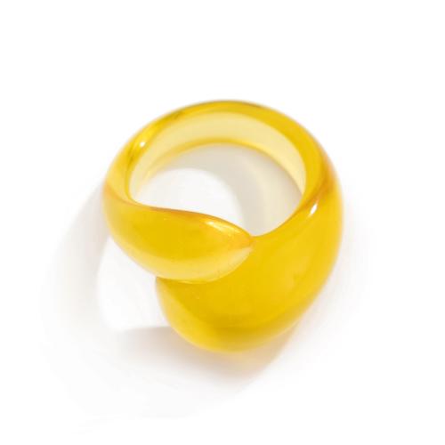 Bague en résine, bijoux de mode & pour femme, plus de couleurs à choisir, Vendu par PC