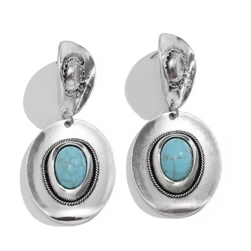 Conjuntos de joyería de aleación de zinc, con turquesa, diferentes estilos para la opción & para mujer, Vendido por UD