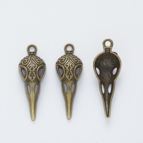 Zinc Alloy Pendants, DIY, more colors for choice, 35x13x6mm, Sold By PC