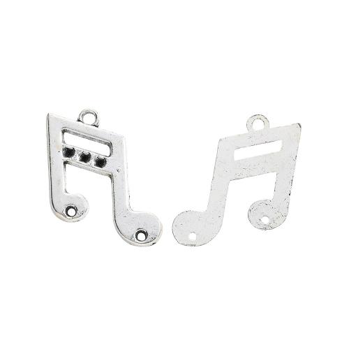 Zink Alloy Halsband, Music Note, DIY, fler färger för val, Säljs av PC