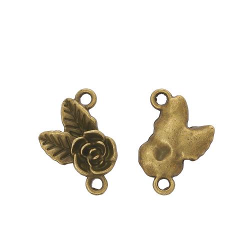 Zinc Alloy Flower Pendants Rose DIY Sold By PC