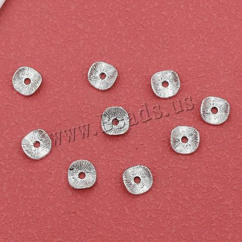 Zinc Alloy Spacer Beads silver color plated DIY nickel lead & cadmium free Approx 1.5mm Approx Sold By Bag