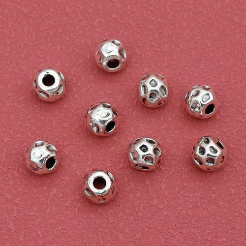 Zinc Alloy Spacer Beads silver color plated DIY nickel lead & cadmium free Approx 3mm Approx Sold By Bag