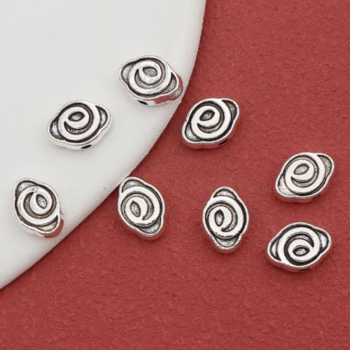 Zinc Alloy Spacer Beads Cloud silver color plated DIY nickel lead & cadmium free Approx 1.5mm Approx Sold By Bag