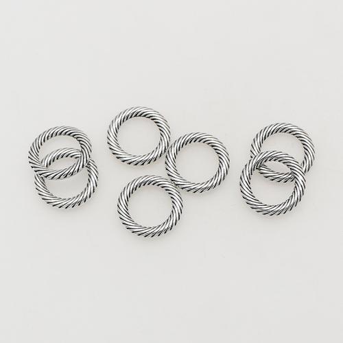 Zink Alloy Länka ring, Donut, silver pläterad, DIY, nickel, bly och kadmium gratis, 13mm, Innerdiameter:Ca 8mm, Ca 200PC/Bag, Säljs av Bag