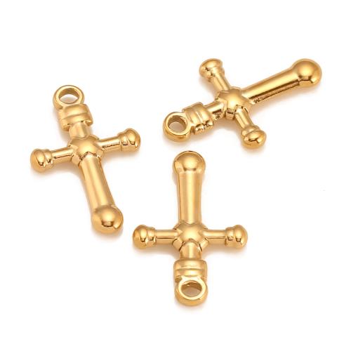 Stainless Steel Cross Pendants, 304 Stainless Steel, plated, DIY, more colors for choice, Sold By PC