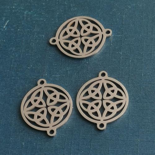 التيتانيوم الصلب موصل, جولة, مطلي, ديي & 1/1 حلقة, المزيد من الألوان للاختيار, 15x19mm, تباع بواسطة PC