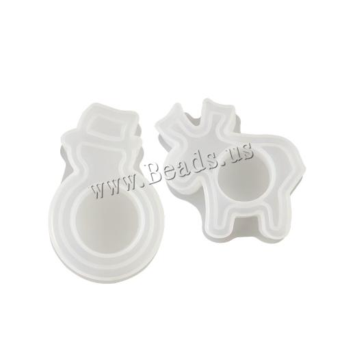 DIY Epoxy Mold Set, Silicone, different styles for choice, white, Sold By PC