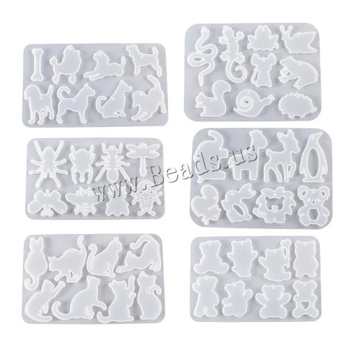 DIY Epoxy Mold Set, Silicone, different styles for choice, white, Sold By PC