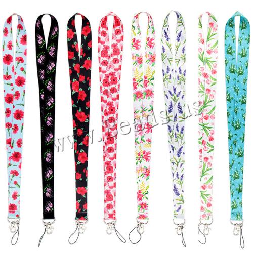 Cell Phone Lanyard, Polyester, met Zinc Alloy, multifunctioneel & uniseks & verschillende ontwerpen voor de keuze, Verkocht door PC