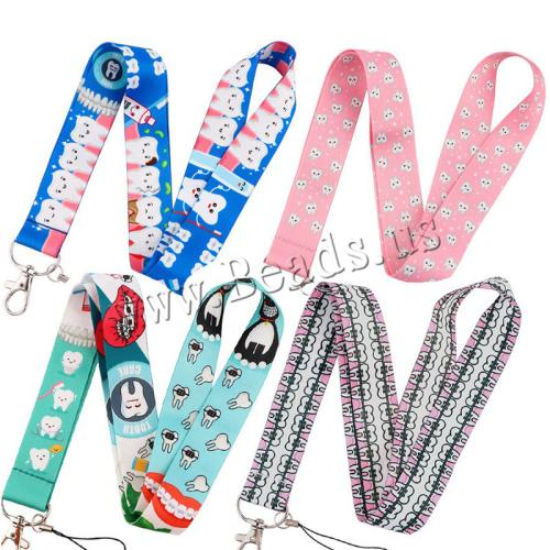 Cell Phone Lanyard, Polyester, met Zinc Alloy, multifunctioneel & uniseks & verschillende ontwerpen voor de keuze, Verkocht door PC