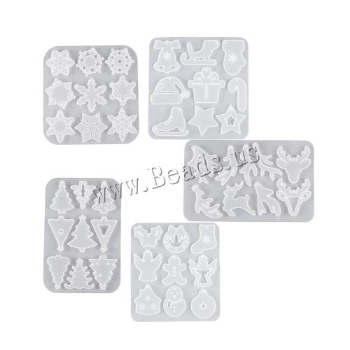 DIY Epoxy Mold Set, Silicone, different styles for choice, white, Sold By PC