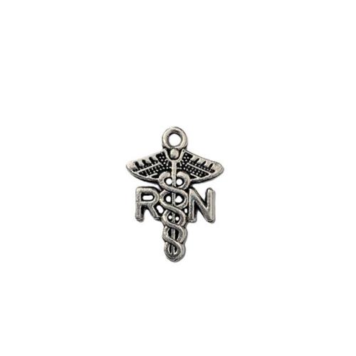 Pendentifs en alliage de zinc, Plaqué de couleur d'argent, DIY, couleur originale, 100PC/lot, Vendu par lot