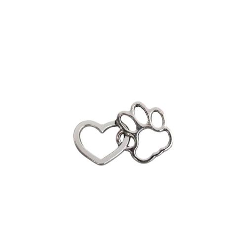 Pendentifs coeur en alliage de zinc, Placage, DIY, couleur originale, 100PC/lot, Vendu par lot