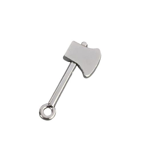 Zinc Alloy Tool Pendants Axe plated DIY original color Sold By Lot