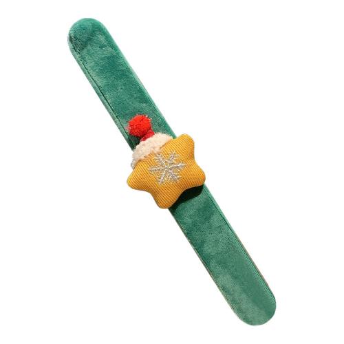 Cloth Christmas Slap Bracelet, Unisex & different styles for choice, Length:Approx 24.5 cm, Sold By PC