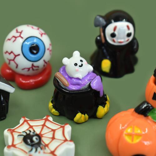 Fashion Decoration, Resin, epoxy gel, Halloween Design & DIY & different styles for choice, more colors for choice, 10PCs/Bag, Sold By Bag