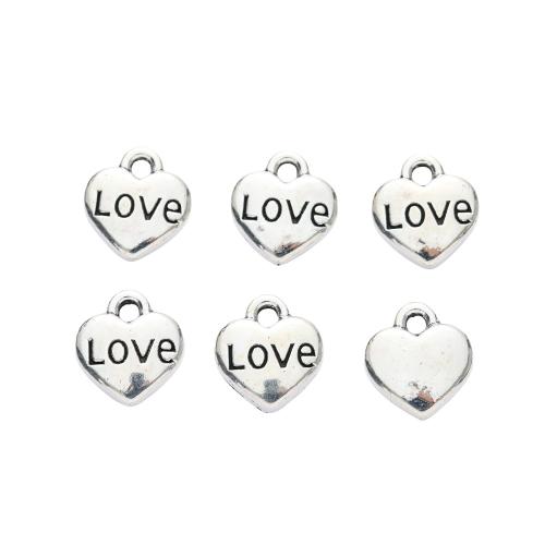 Zinc Alloy Heart Pendants DIY Sold By PC