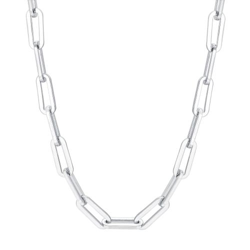 Collar de acero inoxidable de la joyería, acero inoxidable 304, con 5cm extender cadena, para mujer, más colores para la opción, 5mm, longitud aproximado 40 cm, Vendido por UD