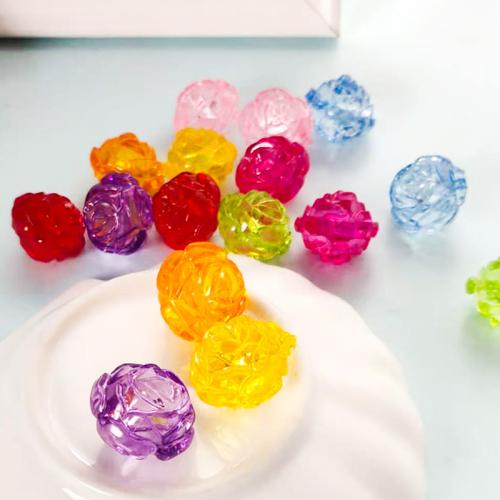 Mixed Acrylic Beads Rose injection moulding DIY mixed colors Approx 2.2mm Approx Sold By Bag