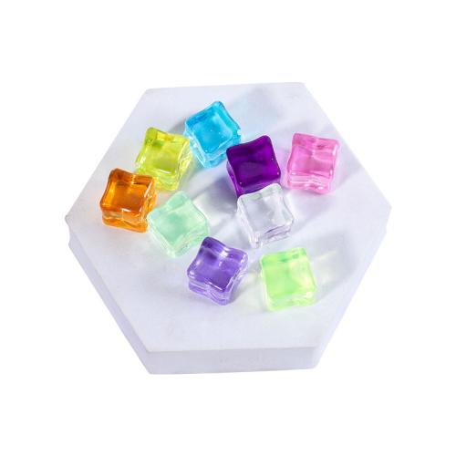 Fashion Decoration Acrylic Square DIY mixed colors 18mm Approx Sold By PC