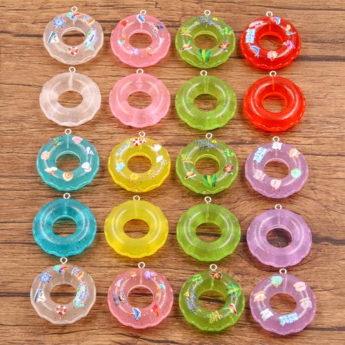 Resin Pendant, Round, DIY, more colors for choice, 34x38mm, 100PCs/Bag, Sold By Bag