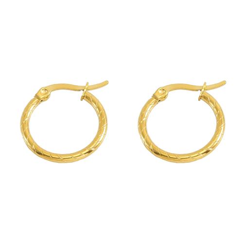 Stainless Steel Lever Back Earring 304 Stainless Steel 18K gold plated fashion jewelry & for woman Sold By Pair