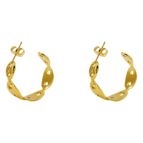 Edelstahl Ohrringe, 304 Edelstahl, 18K vergoldet, Modeschmuck & für Frau, verkauft von Paar