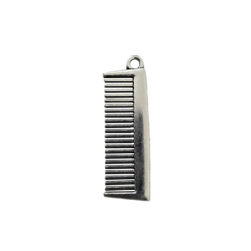 Tibetan Style Pendants, Comb, antique silver color plated, DIY, original color, 100PCs/Lot, Sold By Lot