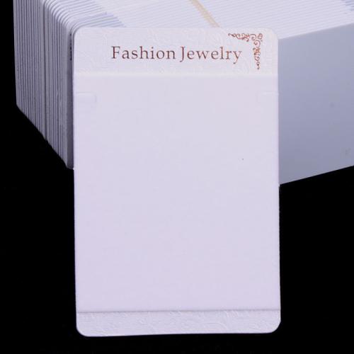 Anzeigenkarte, Perlenpapier, mit PVC-Brett & Baumwollsamt, Multifunktions, weiß, 60x90mm, verkauft von PC