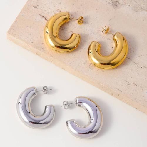 Titanium Staal Earring, plated, voor vrouw, meer kleuren voor de keuze, nikkel, lood en cadmium vrij, Verkocht door pair