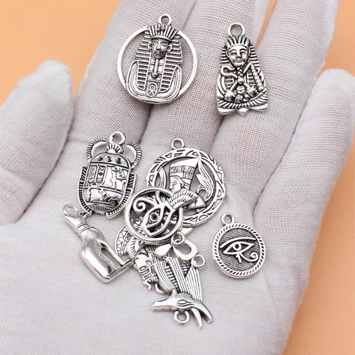 Tibetan Style Pendants, antique silver color plated, DIY, 10PC/Bag, Sold By Bag