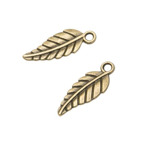 Zinc Alloy Leaf Pendants DIY Sold By PC