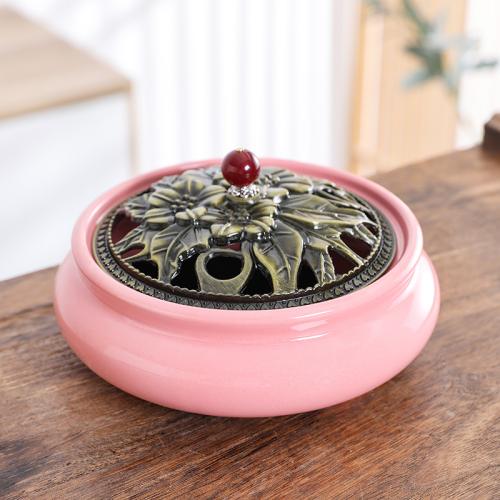 Porcelain Incense Burner, for home and office & durable & multifunctional, more colors for choice, 153x66mm, Sold By PC