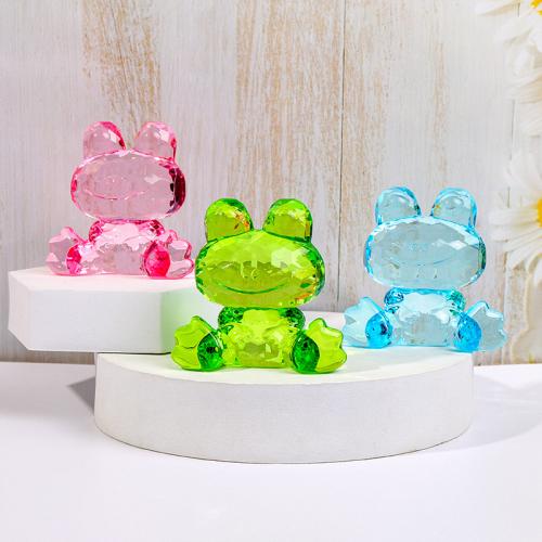 Fashion Decoration Acrylic Frog injection moulding for home and office Random Color Sold By PC