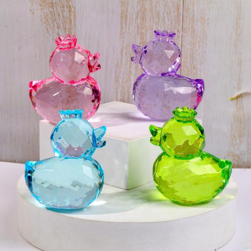 Fashion Decoration Acrylic Duck injection moulding for home and office Random Color Sold By PC
