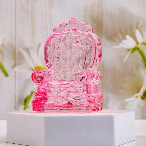 Fashion Decoration Acrylic Chair injection moulding for home and office pink Sold By PC