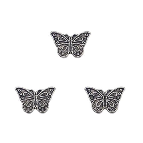 Zinc Alloy Animal Beads Butterfly antique silver color plated DIY nickel lead & cadmium free Approx Sold By Bag