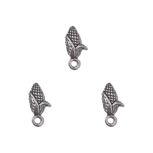 Zinc Alloy Pendants Corn antique silver color plated DIY nickel lead & cadmium free Approx Sold By Bag